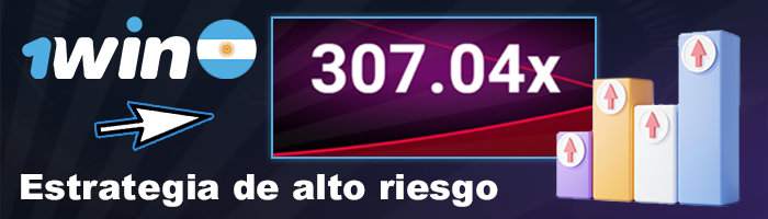 Estrategia de alto riesgo en Aviator