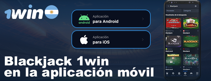 1win Blackjack in-app