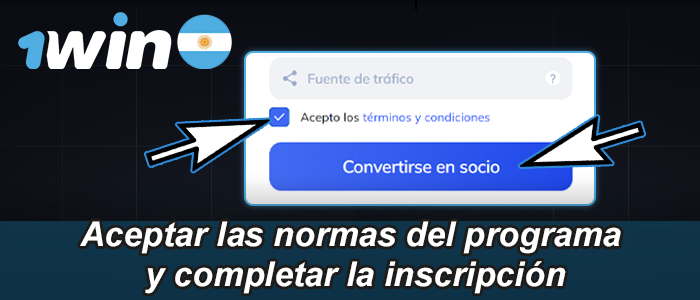 Completa tu registro en 1win Argentina